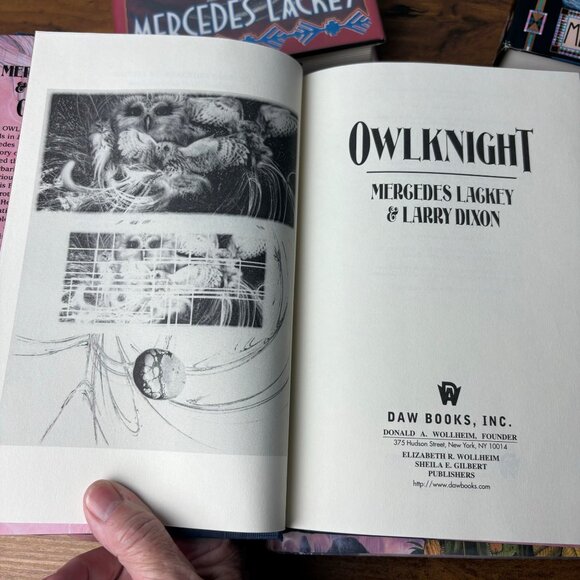 Mercedes Lackey & Larry Dixon 4 Hardcover Books Owlknight Owlflight 1st Edition - Picture 9 of 14